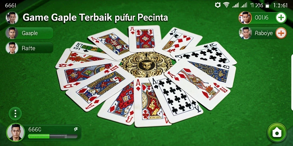 Tampilan gameplay menarik dalam permainan Gaple 666I.
