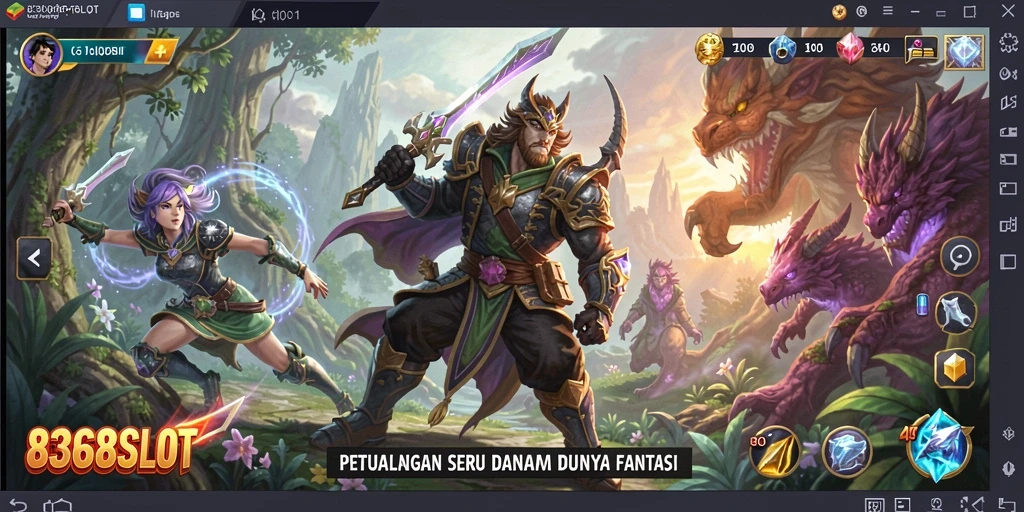 Tampilan gameplay RPG 8368SLOT yang menakjubkan dan penuh aksi.