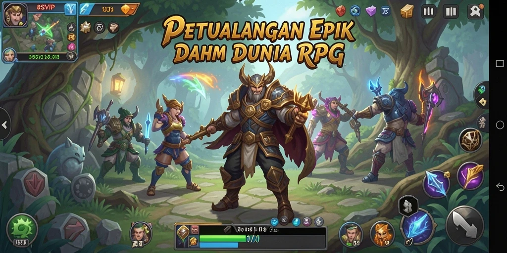 Tampilan gameplay RPG 8SVIP yang epik dan menawan.
