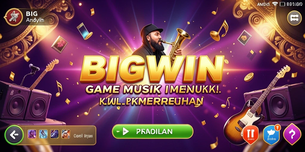 Tampilan gameplay menarik dari BIGWIN saat memainkan lagu favorit.