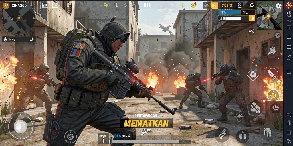 Tangkapan layar utama CINA365 dengan gameplay yang mendebarkan.