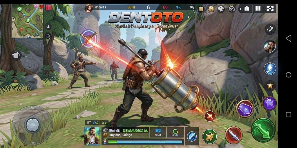 Tampilan gameplay DENTOTO yang mengasyikkan dan interaktif.