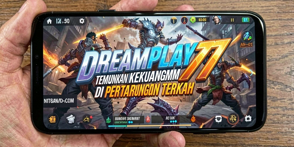 Screenshot utama DREAMPLAY77 menampilkan pertarungan Battle Royale yang seru.