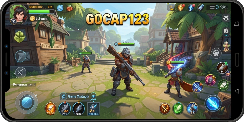 Tampilan gameplay GOCAP123 yang menampilkan serangan strategi.