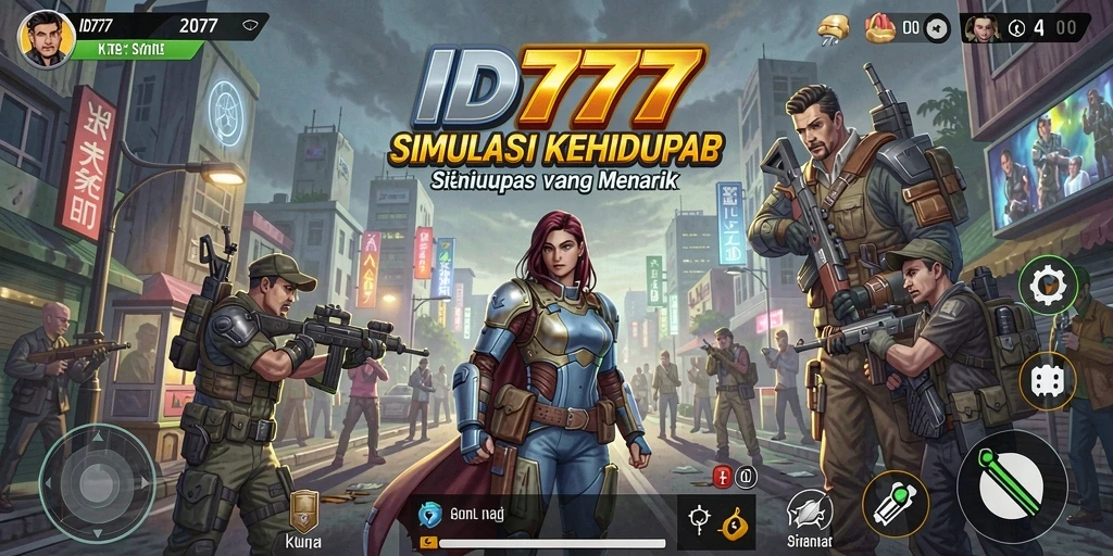 Tampilan permukaan gameplay ID777 yang menarik dan interaktif.