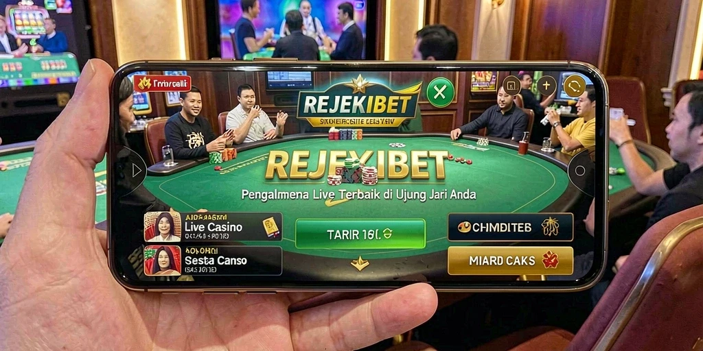 Screenshot gameplay REJEKIBET menampilkan aksi seru di Live Casino.